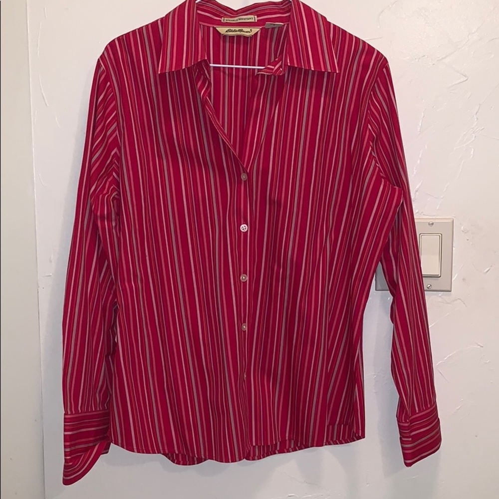 Striped button down by Eddie Bauer